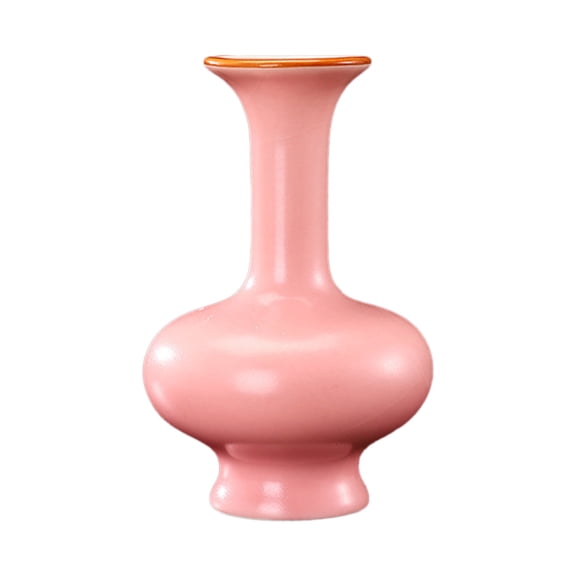 SLYNSHome Decorative Vase Modern Ceramic Vase Pink Flower Vase for Living Room Shelf, Bookshelf Mantle Entryway Table Decor