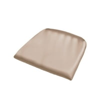 SLYNSHome Dining Chairs Covers,Waterproof PU Leather Seat Covers Stretch Dining Room Chair Seat Covers Kitchen Chair Seat Covers Protectors - Khaki