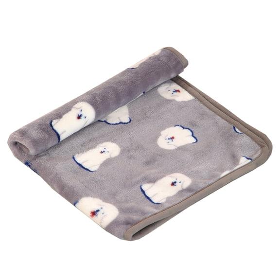 SLYNSHome Dog Blankets for Small Dogs,Puppy Fleece Blanket with Printing Pet Blanket Soft Warm Sleep Mat for Dog,Puppies,Cat,Kitten - L - 15.7x23.6 inch