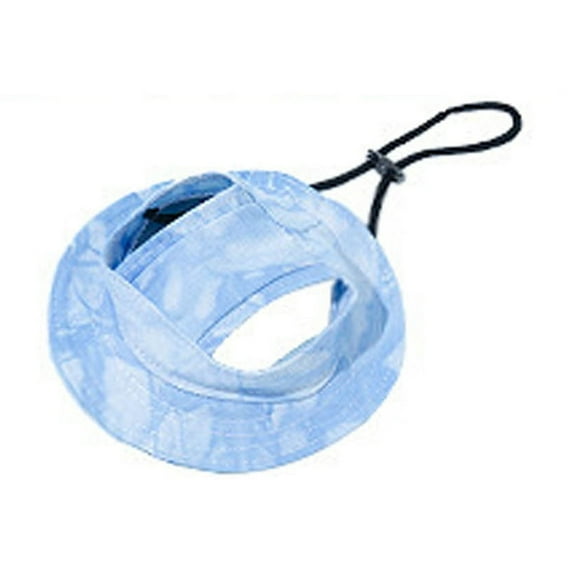 SLYNSHome Dog Hat Pet Hat for Summer,Blue Pet Beach Cap Sun Protection Cap with Ear Holes and Chin Strap for Small Dogs