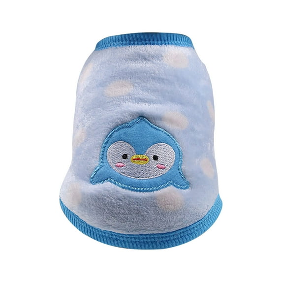 SLYNSHome Dog Sweaters for Small Dogs,Dog Clothes Puppy Ultra Soft and Warm Pullover Dog Coat - Blue - 12.23x14.33 lb - XL