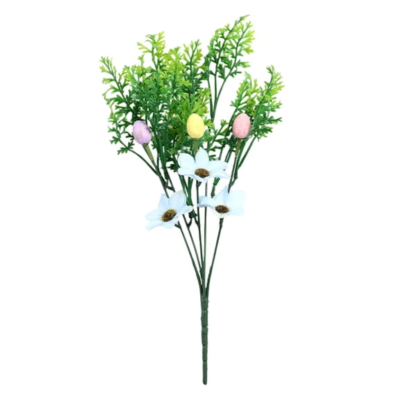 SLYNSHome Easter Decor Artificial Flowers for Vase Fake Rabbit Flower Branches with Stems for DIY Bouquet