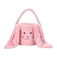 thumbnail image 1 of SLYNSHome Easter Egg Basket,Plush Easter Bunny Basket Pink Long Ear Easter Buckets Rabbit Tote Bags for Easter Decorations Gifts Storage, 1 of 7