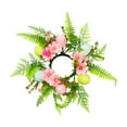 thumbnail image 1 of SLYNSHome Easter Egg Candle Rings Wreaths Spring Flowers Wreath Easter Candle Holder Rings for Tables Centerpieces Spring Decorations, 1 of 6