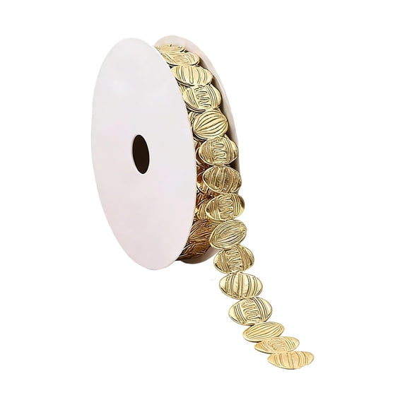 SLYNSHome Easter Ribbon Gold 10 Yard Eggs Ribbons for Gift Wrapping Easter Basket Wreaths Decoration