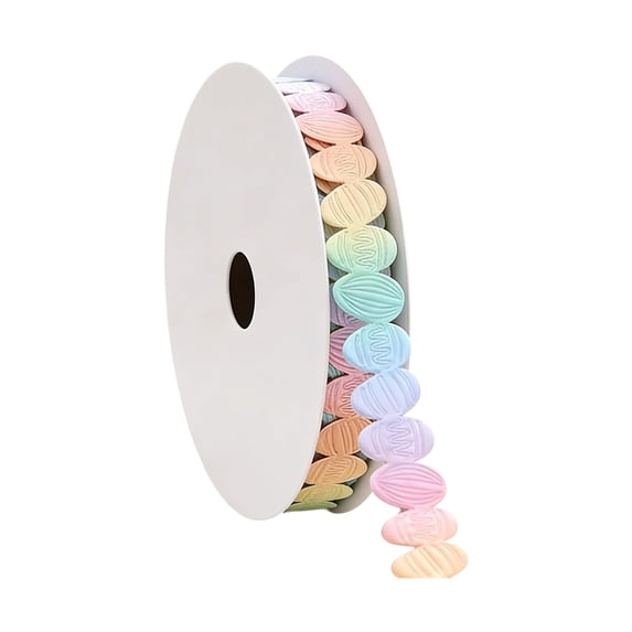 SLYNSHome Easter Ribbon Multicolor 10 Yard Eggs Ribbons for Gift Wrapping Easter Basket Wreaths Decoration