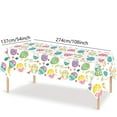 thumbnail image 1 of SLYNSHome Easter Tablecloth Party Supplies Disposable Spring Eggs Plastic Tablecloth Waterproof Table Cover for Spring Birthday Easter Party Supplies, 1 of 6