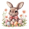thumbnail image 1 of SLYNSHome Easter Window Clings Happy Easter Bunny Rabbit Egg Stickers for Glass Windows for Home Office, 1 of 7