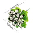 thumbnail image 1 of SLYNSHome Fake Flowers Bouquet for Decoration White Artificial Butterfly Silk Floral Arrangements Faux Flowers Plant Wedding Vase Decor, 1 of 7