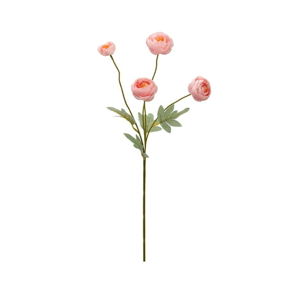 SLYNSHome Fake Peony Artificial Silk Flowers for Vase Pink Faux Peonies Branches with Stems for Table Centerpieces Wedding Arrangements Decorations