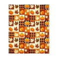 thumbnail image 1 of SLYNSHome Fall Throw Blanket Patchwork Pumpkin Maple Leaf Print Soft Flannel Fleece Cozy Lightweight Decorative Blanket For Couch Sofa Bed Thanksgiving Holiday Home Decor, 1 of 7