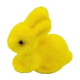 thumbnail image 1 of SLYNSHome Flocked Bunnies Figurines Easter Decor Yellow Moss Rabbit Sculpture for Courtyard Lawn Garden Decor, 1 of 7