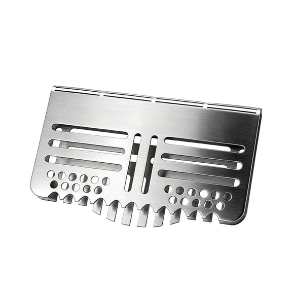 SLYNSHome Food Mesh Screen Blocks Stainless Steel Food Grease Gate Blocker from Falling into Tray Griddle Grease Trap Accessories