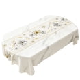 thumbnail image 1 of SLYNSHome French Floral Tablecloth, Waterproof Scratch Resistant Wipe Clean Table Cover,Rectangular Dining Decor For Kitchen Tea Table Indoor Home Decor, 1 of 6