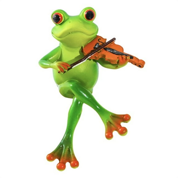 SLYNSHome Frog Figurines Decorations for Pots,Funny Cute Craft Resin Frog Sculpture Statue for Home Office Desk Tabletop Bathroom Birthday Gifts for Women