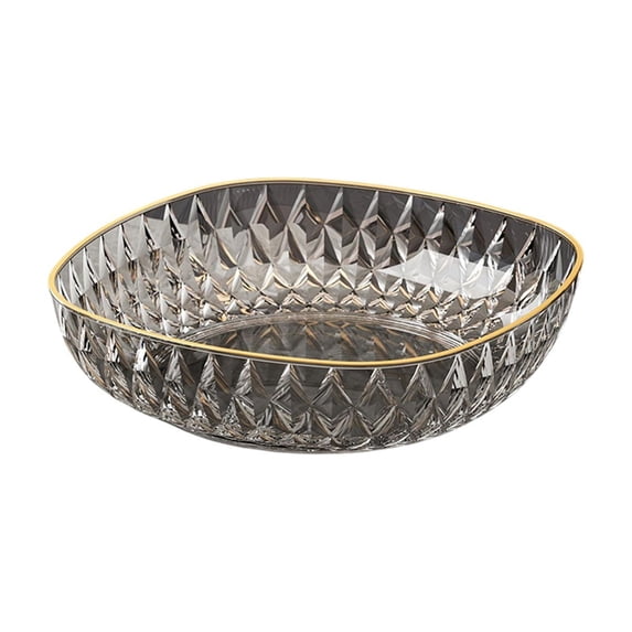 SLYNSHome Fruit Bowl Black Plastic Fruit Basket Food Grade Fruit Bowls Fruit Tray Fruit Containers Fruit Basket for Breads, Vegetables,Snacks