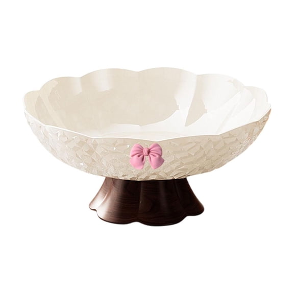 SLYNSHome Fruit Bowl,Large Decorative Pedestal Bowl for Kitchen Counter,Dining Table,Modern Serving Bowl for Fruits,Salads,Keys,Centerpiece,Entryway