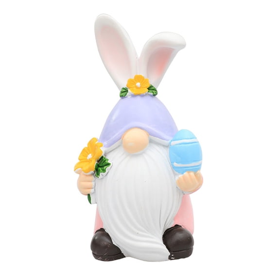 SLYNSHome Gardening Gnomes Figurines Blue Fairy Garden Gnome Statues Yard Accessories for Plant Pots Decor, Home Decoration