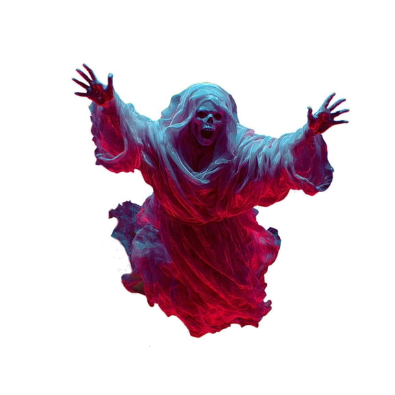 SLYNSHome Ghosts Window Clings for Halloween Decorations,Double Side Multicolor Ghosts Decals for Shop Home Decor/Indoor Party Decorations