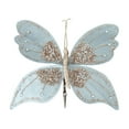 thumbnail image 1 of SLYNSHome Glitter Butterfly Christmas Ornaments Artificial Butterfly Christmas Tree Ornament With Clips Holiday Crafts Decorations - Blue, 1 of 7