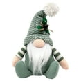 thumbnail image 1 of SLYNSHome Gnomes Christmas Decorations,Green Handmade Plush Fuzzy Gnome Dolls Holiday Home Tabletop Ornaments Christmas Gnome Decor, 1 of 6