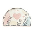 thumbnail image 1 of SLYNSHome Half Round Bath Mat Bathroom Rugs,Plush Bath Rugs Absorbent Floor Mats for Floor Small Area Rugs Valentines Day Carpet, 1 of 7