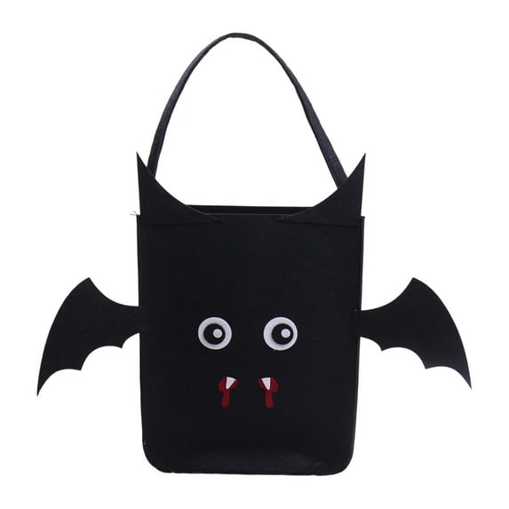 SLYNSHome Halloween Candy Basket Bat Bucket Candy Bags Gift Goodie Bags for Halloween Party Favors