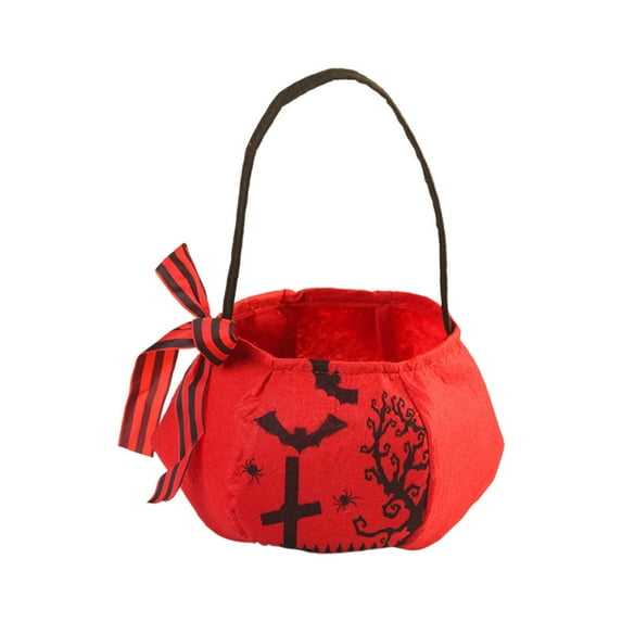SLYNSHome Halloween Candy Bucket,Pumpkin Candy Basket Party Goodies Gifts Bags Halloween Decorations