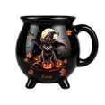thumbnail image 1 of SLYNSHome Halloween Gift Mug Witch Cauldron Mug With Cat And Pumpkin Print, Black Ceramic Halloween Tea Cup, Cute Novelty Drinkware For Fall Holiday, Unique Wiccan Gift Idea, 1 of 7