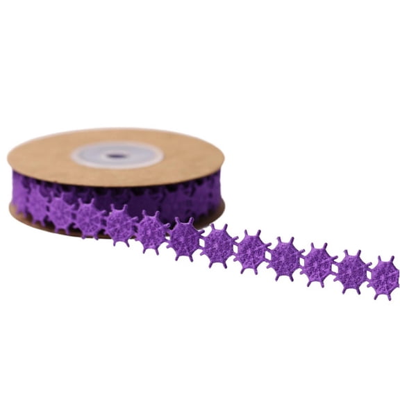 SLYNSHome Halloween Ribbon for Wreaths Decorative Hollow Out Spider Web Ribbon Halloween Party Supplies