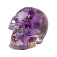 thumbnail image 1 of SLYNSHome Halloween Skulls Decoration,Natural Crystal Skulls Modern Skull Sculpture Statues Halloween Skull Figurines - Purple, 1 of 7