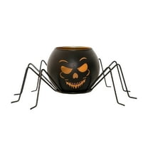 SLYNSHome Halloween Spider Table Decor Candle Holder Tea Candle Lanterns for Halloween Party Table Home Decor