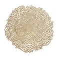 thumbnail image 1 of SLYNSHome Halloween Table Decor Round Lace Placemats,Gold PVC Hollow Out Heat Resistant Non-Slip Table Mats, Waterproof Oil Proof Washable Dining Party Supplies, 1 of 6