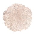 thumbnail image 1 of SLYNSHome Halloween Table Decor Round Lace Placemats,Rose Gold PVC Hollow Out Heat Resistant Non-Slip Table Mats, Waterproof Oil Proof Washable Dining Party Supplies, 1 of 6