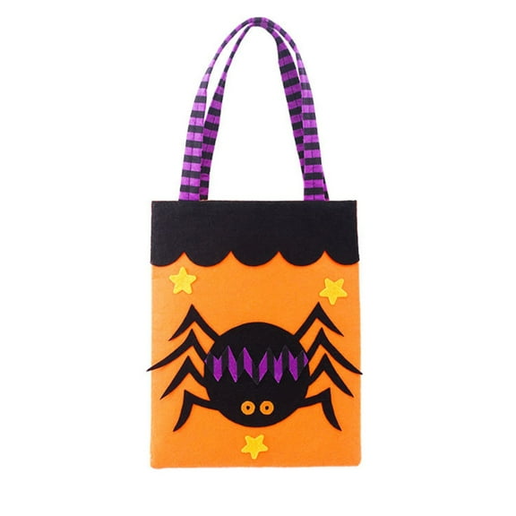 SLYNSHome Halloween Tote Gift Bags Party Favor Supplies,Spider Candy Bag Halloween Snacks Goodie Bag