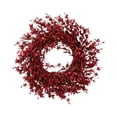 thumbnail image 1 of SLYNSHome Halloween Wreath for Front Door Hanging Artificial Red Twig Wreath for Indoor Outdoor Decorations, 1 of 7