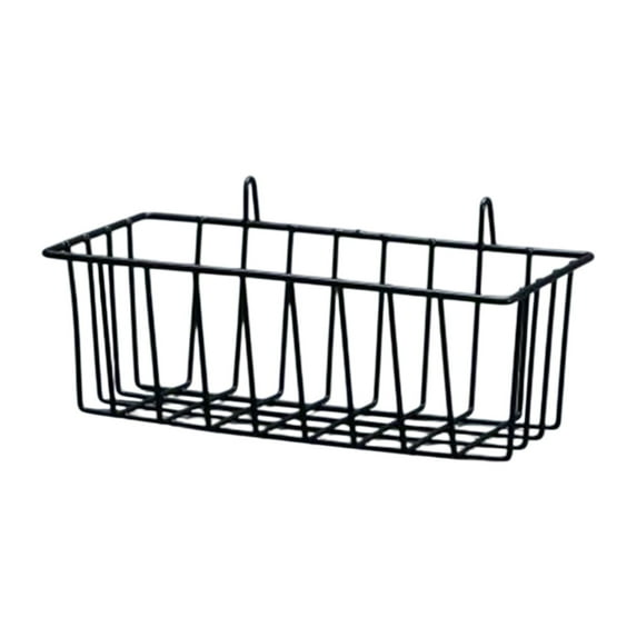 SLYNSHome Hanging Wire Basket Black Storage and Display Basket for Cabinet & Pantry for Kitchen,Bathroom,Bedroom Storage