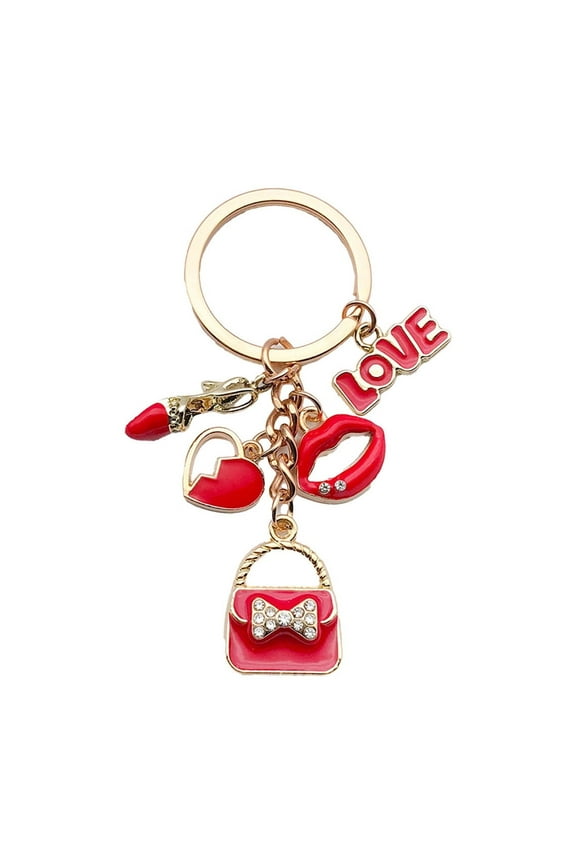 Heart Keychains Valentine's Gifts for Couple Cute Keychain Accessories Pendants for Boyfriend,Girlfriend,Lovers Key Chain Bag Charm for Women