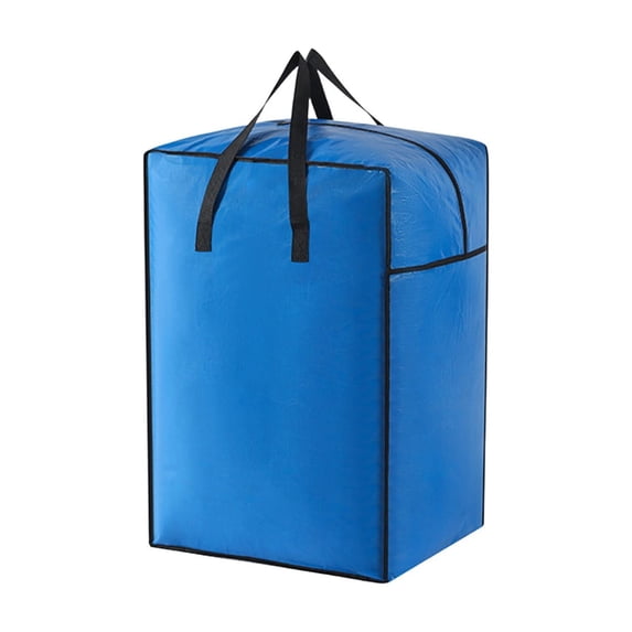 SLYNSHome Heavy Duty Moving Bags Bule Large Storage Totes Bins with Backpack Straps Strong Handles & Zippers College Dorm Room Essentials