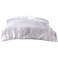 thumbnail image 1 of SLYNSHome King Size Bedding Duvet Cover Breathable Durable Soft Comfy Quilt Cover White Fake Silks Duvet Cover 79x90 inch, 1 of 7