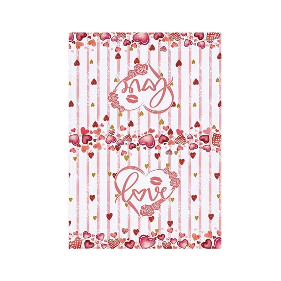 SLYNSHome Kitchen Towels Valentine's Day Dish Towels,Pink Heart Hand Towels for Home Decoration Farmhouse Holiday Wedding Anniversary Birthday