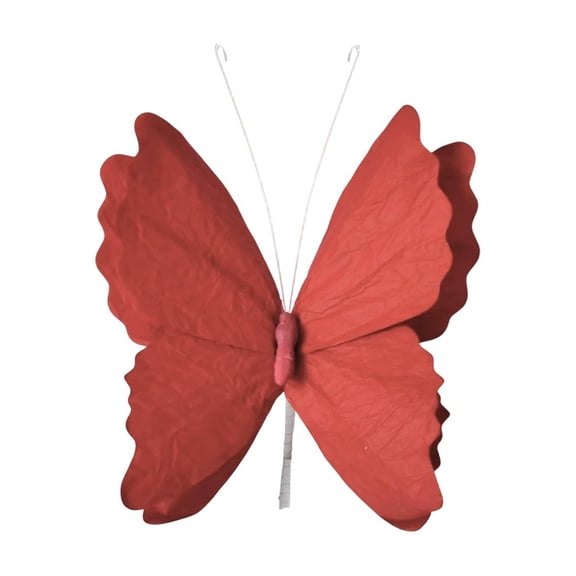 SLYNSHome Large Butterfly Party Decor,Hanging Butterfly Decorations Wine Crepe Paper Garden 3D Butterflies Decor for Wedding Shower Birthday Party Room Decor