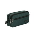 thumbnail image 1 of SLYNSHome Large Pencil Case,Big Capacity Pencil Pouch Pen Bag with 3 Compartment,Portable Canvas Stationery Organizer with Zipper for Home Office Supplies - Green, 1 of 7