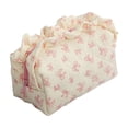 thumbnail image 1 of SLYNSHome Makeup Pouch, Large Capacity Quilted Cosmetic Storage Bag Zipper Organizer Pencil Bag For Travel Daily Use, 1 of 6