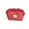thumbnail image 1 of SLYNSHome Makeup Pouch, Large Capacity Quilted Cosmetic Storage Bag Zipper Organizer Pencil Bag For Travel Daily Use, 1 of 6