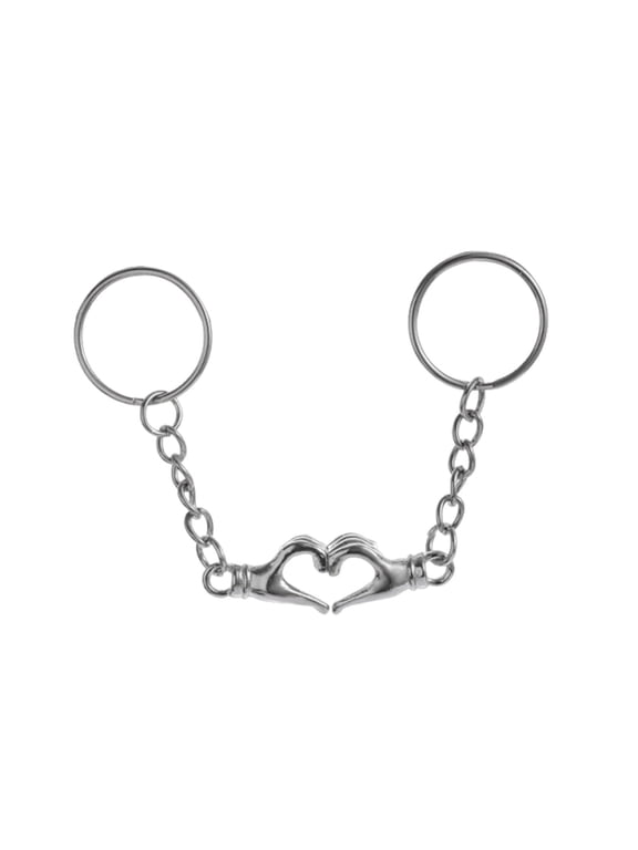Matching Keychain for Couples Valentine's Day Gifts,Heart Hand Magnetic Key Chain for Couple Anniversary Birthday Gifts