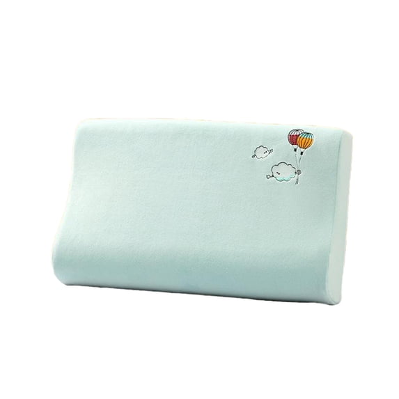 SLYNSHome Memory Foam Neck Pillow for Sleeping Green Cervical Pillow for Side Back Stomach Sleeper