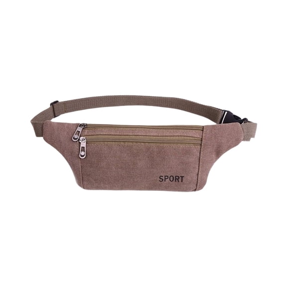 SLYNSHome Men's Crossbody Bag,Oxford Cloth Phone Belt Bag Lightweight Outdoor Wallet for Work & Travel - Watermelon Red