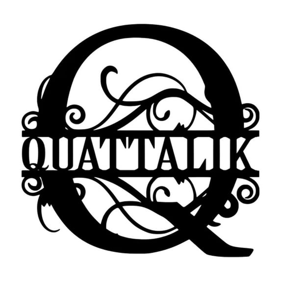 SLYNSHome Metal Letters Art Home Decor Wall Sign Modern Rustic Vintage Alphabet Signs Farmhouse Decorations - M