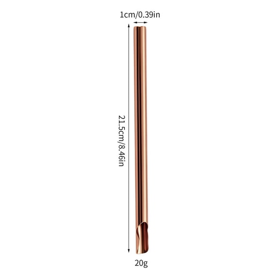 SLYNSHome Metal Straw for Slushies and Smoothies,Rose Gold Reusable Stainless Steel Drinking Tube with Extra Large Opening, Multi-Color Durable Straw for Thick Beverages